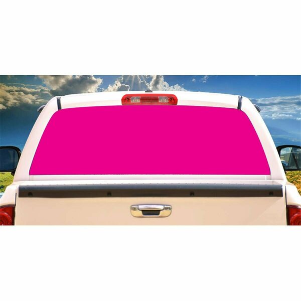 Entretenimiento Hot Pink Rear Window Graphic Truck View Thru Vinyl Back Decal EN3257135